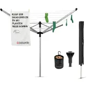 Brabantia Lift-O-Matic Advance droogmolen met betonanker - 50 m