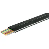 Pro Telefoonkabel 8-aderig op rol - CCA (AWG28) / zwart - 100 meter