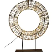 Annas collection Kerstkrans Op Voet Met 1200 Lampjes Warm Wit / Extra Warm Met Knipperfunctie 36 X 9 X 47,5 Cm