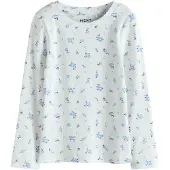 Next Shirt blauw / lichtblauw / wit