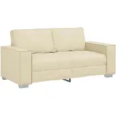 vidaXL Loveseat Crème 180 cm Kunstleer