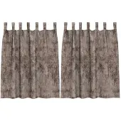 vidaXL Velvet Gordijnen 2 st Cappuccino 140 x 140 cm Fluweel