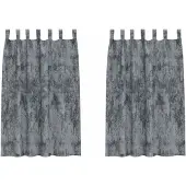 vidaXL Velvet Gordijnen 2 st Zilvergrijs 175 x 140 cm Fluweel