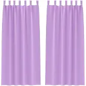 vidaXL Blackout Gordijnen met Ringen 2 pcs Paars 225 x 140 cm