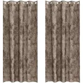 vidaXL Velvet Gordijnen 2 st Cappuccino 225 x 140 cm Fluweel