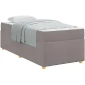 vidaXL Bedframe Taupe 90 x 190 cm Stof
