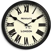 Newgate Battersby Wandklok - Zwart