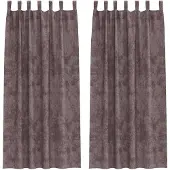 vidaXL Velvet Gordijnen 2 st Bruin 260 x 140 cm Fluweel