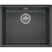 Reginox Texel 50x40 spoelbak vlakbouw, onderbouw, vlakopbouw Pure Black R34668