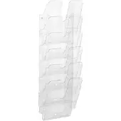 Durable Flexiplus wandfolderhouder 6 vaks A4 staand transparant