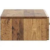 vidaXL Wandgemonteerde Zijtafel Oud hout 59 x 34,5 x 17 cm