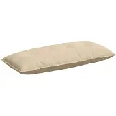 vidaXL Rugkussen Crèmekleurig 120 x 50 cm Microvezel Stof