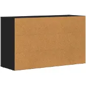 vidaXL Dressoir ELST Zwart 100 x 35 x 59 cm Bewerkt hout