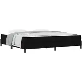 vidaXL Boxspring bed Zwart 200 x 200 cm Stof