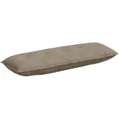 vidaXL Rugkussen Taupe 140 x 50 cm Microvezel Stof