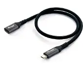 Equip USB-kabel 0,5 meter USB 3.2 Gen 2 (3.1 Gen 2) USB C Zwart