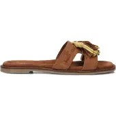 Notre-V Dames Slippers 19401 - Cognac - Maat 42