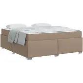 vidaXL Bedframe Cappuccino 180 x 200 cm Stof