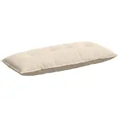 vidaXL Rugkussen Beige 120 x 50 cm Microvezel Stof