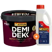 Jotun Demidekk Infinity Pure Mat | Dekkende Houtverf Buiten 10 LTR - Wit