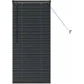 vidaXL Venetiaanse jaloezie Zwart 130 x 60 cm 25 mm Aluminium