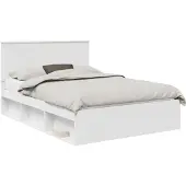 vidaXL Bedframe met hoofdeinde Wit 140 x 200 cm Massief grenenhout