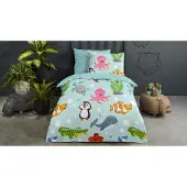 Good Morning Kinder Dekbedovertrek Katoen Seaworld - multi 140x200/220cm