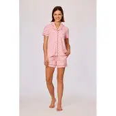Woody Pyjama dames hemd plantjes km short