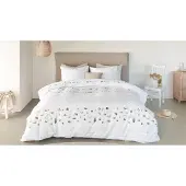 Marjolein bastin Dekbedovertrek Beach Naturel Katoen-140 x 200 / 220 cm | 1-Persoons
