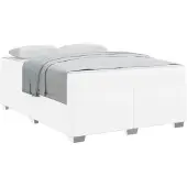 vidaXL Bedframe Wit 140 x 200 cm PVC