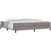 vidaXL Boxspring bed Taupe 200 x 200 cm Stof