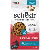 Schesir 6x Monoproteïne Promo Kattenvoer Droog Sterilized Vis 1,5 Kg