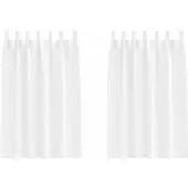 vidaXL Blackout Gordijnen met Ringen 2 st Zuiver Wit 175 x 140 cm