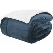 vidaXL plaid Marineblauw 220 x 240 cm 2.67 kg Fleece