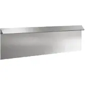 vidaXL Slakkenhekje 100 x 3,5 x 25 cm Roestvrij staal Zilver