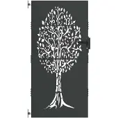 vidaXL Tuinpoort 85 x 200 cm Poedercoated staal Zwart Vergrendelbaar
