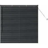 vidaXL Venetiaanse jaloezie Zwart 130 x 135 cm 25 mm Aluminium