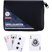 Longfield Games Etui luxe pu met 2 sets speelkaarten, notitieboekje en potlood / VPE 1/60