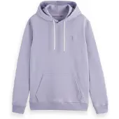 Scotch & Soda Regular-fit Logo Badge Hoodie Languid Lavender Maat: M | Hoodies Outlet | Heren