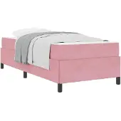 vidaXL Bedframe Roze 90 x 200 cm Stof