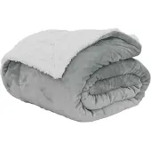 vidaXL plaid Grijs 220 x 240 cm 2.67 kg Fleece