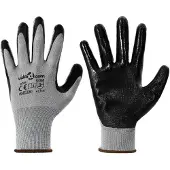 vidaXL Werkhandschoenen 24 pcs Grijs en Zwart 8 / m Polyester