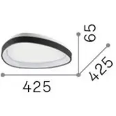 Ideal Lux GEMINI PL D042, in- en uitschakelaar, 2700K, plafondlamp,