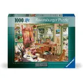Ravensburger My Haven Kunstenaarschuur 1000 Stukjes Puzzel | Ontspannende Beelden | Unieke Stukken met Softclick Technologie