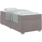vidaXL Bedframe Taupe 90 x 200 cm Stof
