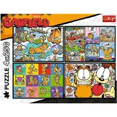 Trefl puzzel Garfield 4x250 stukjes - Garfield doesn't like Mondays.