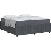vidaXL Bedframe Donkergrijs 180 x 200 cm Stof