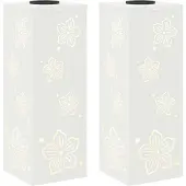 vidaXL Zonne LED Pad Licht 2 st Warmwit 18 x 18 x 50 cm