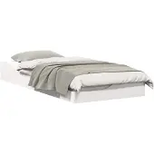 vidaXL Bedframe Wit 80 x 200 cm Massief grenenhout
