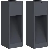 vidaXL Zonne LED Padverlichting 2 st Warmwit 18 x 18 x 50 cm
